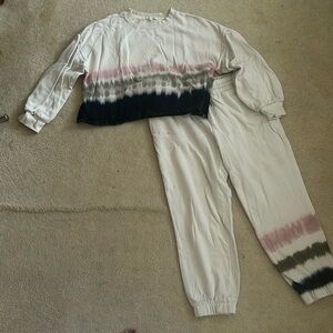 Z supply lounge set with tie dye details size large